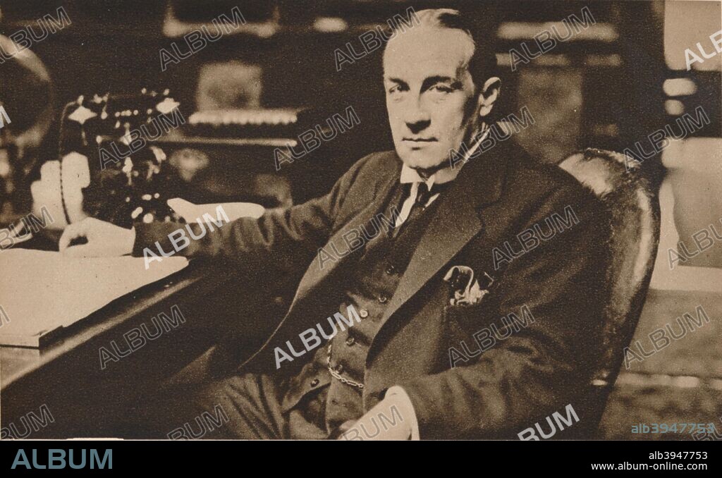 Stanley Baldwin, newly elected Prime Minister of the United Kingdom, May 1923 (1935). From The Royal Jubilee Book 1910-1935 [Associated Newspapers Ltd., London, 1935].