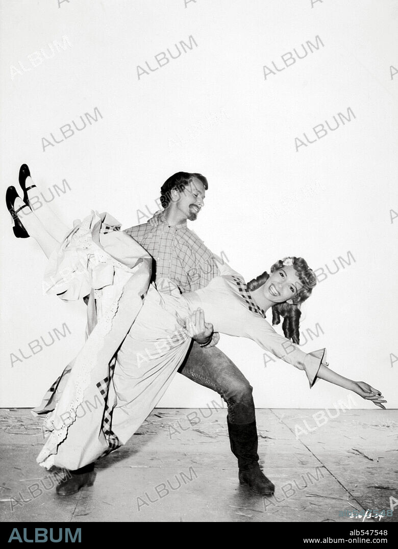 MATT MATTOX and RUTA LEE in SEVEN BRIDES FOR SEVEN BROTHERS, 1954, directed by STANLEY DONEN. Copyright M.G.M.