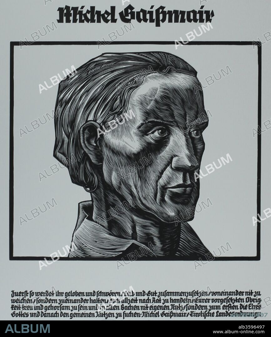 ERNST VON DOMBROWSKI. Michael Gaismair (1490-1532). From the series The most important men in history.