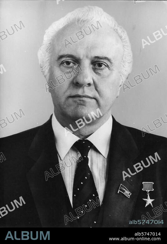 Schewardnadse, Eduard sowjet. Politiker; geb. Mamati 25.1.1928. Porträtaufnahme, 1985.