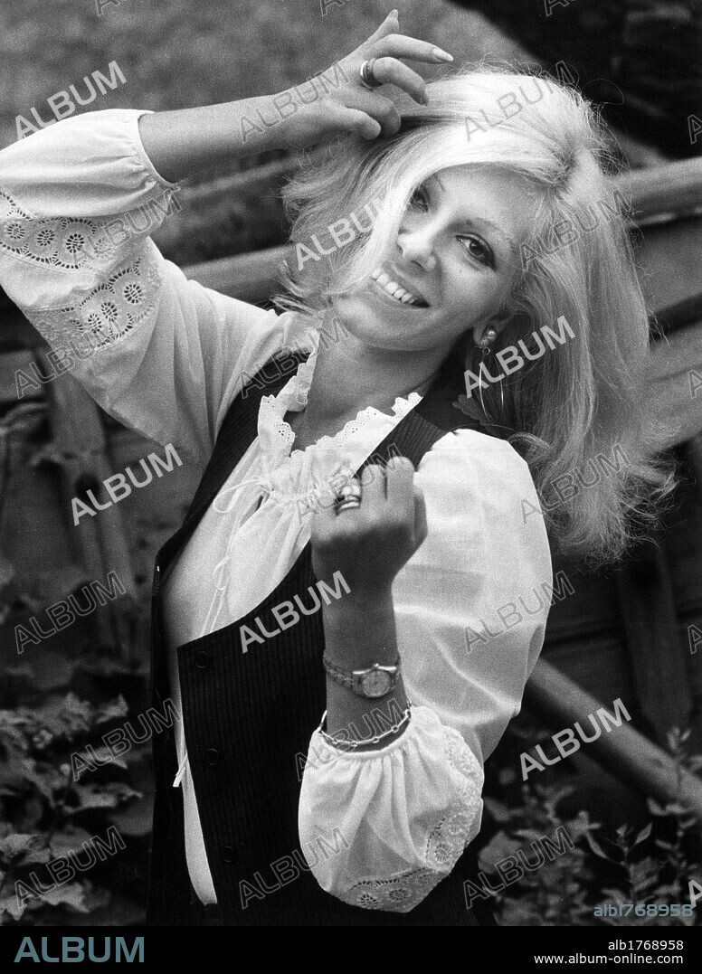 Ombretta Colli smiling. The italian actress Ombretta Colli smiling. May 1972.