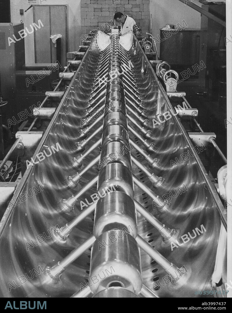 Particle accelerator tunnel, Cern, Geneva, 20th century.