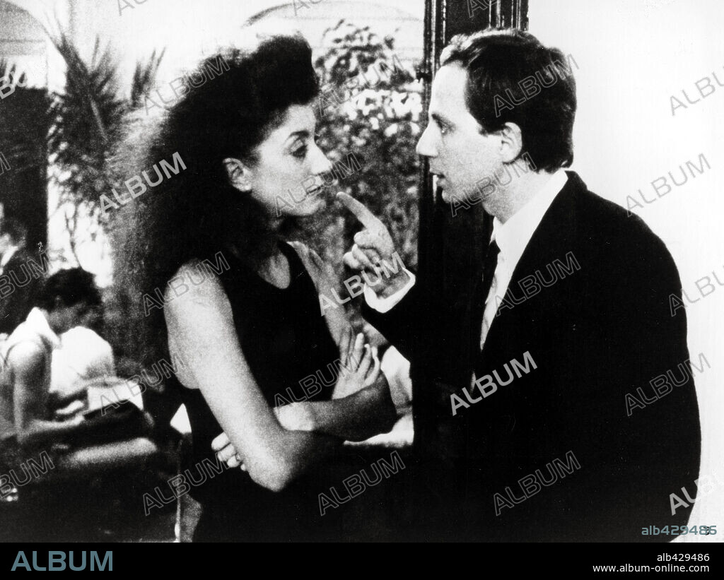 FABRICE LUCHINI et PASCALE OGIER dans LES NUITS DE LA PLEINE LUNE, 1984, réalisé par ERIC ROHMER. Copyright FILMS OU LOSAGNE, LES/FILMS ARIANE, LES.
