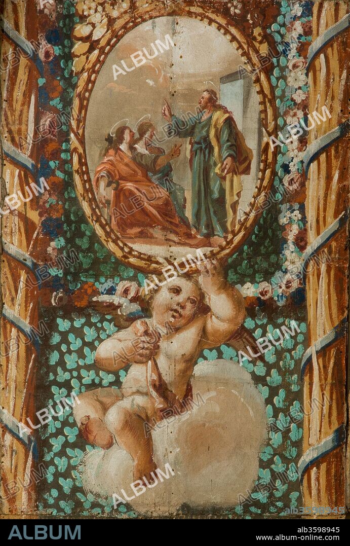 JOAN CARLES PANYÓ I FIGARÓ. Joan Carles Panyó /Cardboard of Saints Juliana and Semproniana, 1779.