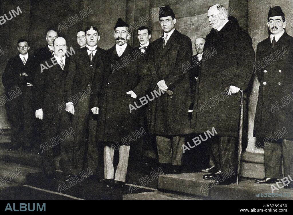 Faisal I bin Hussein 1883 - 1933. King of the Arab Kingdom of Syria or Greater Syria in 1920, and was King of Iraq from 23 August 1921 to 1933. He was a member of the Hashemite dynasty.