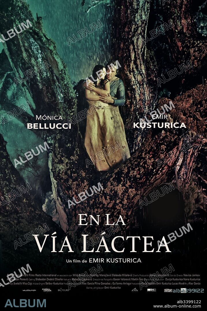 Poster de EN LA VIA LACTEA, 2016 (ON THE MILKY ROAD), dirigida por EMIR KUSTURICA. Copyright BN FILMS/PINBALL LONDON.