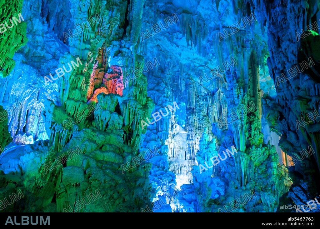 Reed Flute Cave takes its name from the reeds that used to grow at the entrance to the cave. These reeds were used to make flutes. The name Guilin means ‘Cassia Woods’ and is named after the osmanthus (cassia) blossoms that bloom throughout the autumn period. Guilin is the scene of China’s most famous landscapes, inspiring thousands of paintings over many centuries. The ‘finest mountains and rivers under heaven’ are so inspiring that poets, artists and tourists have made this China’s number one natural attraction.
