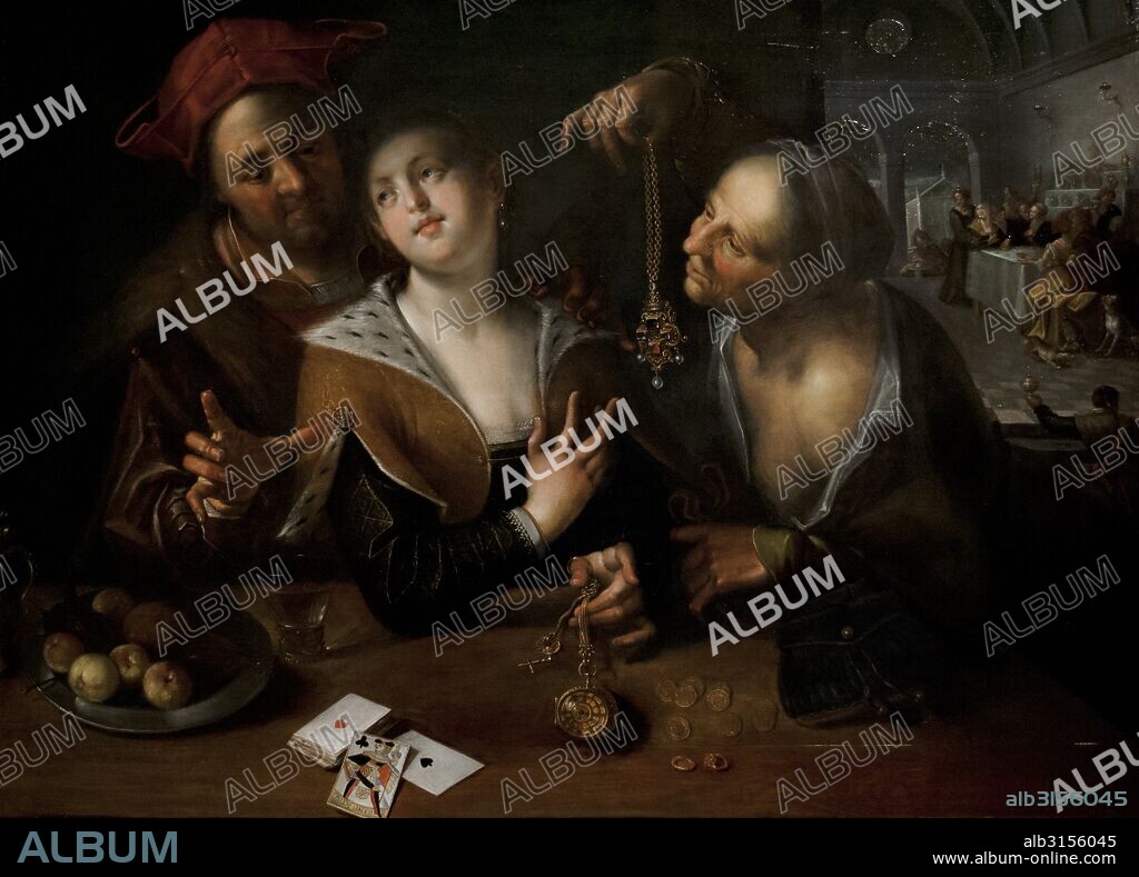 Hans von Aachen o Johann von Aachen (1552-1615). Pintor manierista alemán. La Alcaueta. 1605-1610. Museo de Historia del Arte (Kunsthistorisches Museum). Viena. Austria.