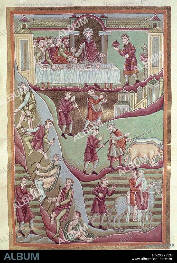 Codex Aureus or Codex Aureus of Henry III. (Echternach, Luxemburg, 1043).  Library of El Escorial. Spain. National Heritage.