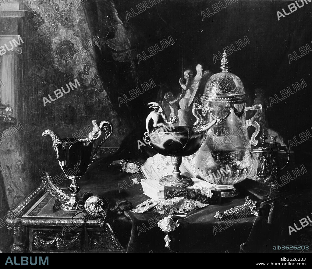 Objects of Art from the Louvre. Artist: Blaise-Alexandre Desgoffe (French, Paris 1830-1901 Paris). Dimensions: 28 3/4 x 36 1/4 in. (73 x 92.1 cm). Date: 1874.
