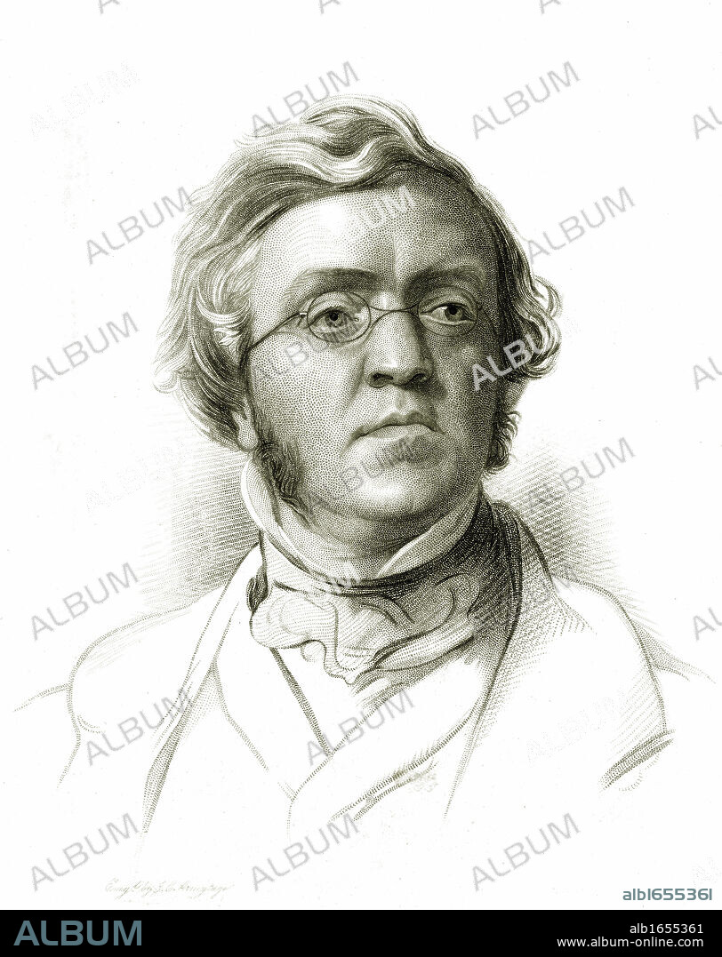 William Makepeace Thackeray, 1811-1863. English novelist. From a drawing by Samuel Lawrence.