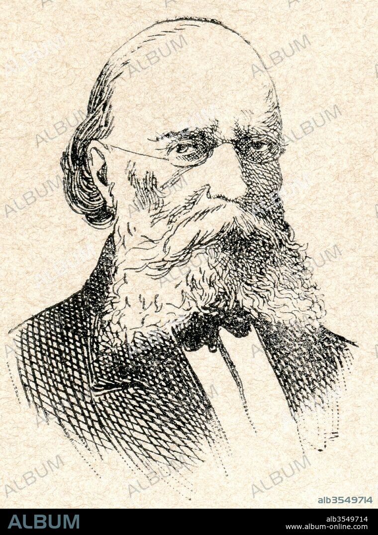 José María Esquerdo Zaragoza, 1842 - 1912. Spanish psychiatrist and Republican politician. From Enciclopedia Ilustrada Segui, published c. 1900.