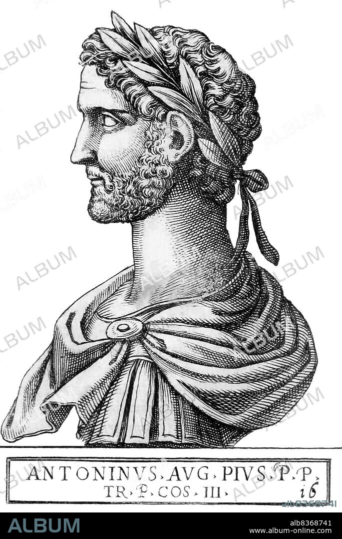 Antoninus (86-161) was born in 86 to Consul Titus Aurelius Fulvus, and would grow up to become friend and ally to Emperor Hadrian, who adopted him as son and heir in 138. In turn, Hadrian made Antoninus adopt future emperors Marcus Aurelius and Lucius Verus as his successors<br/><br.>. Antoninus ascended to emperor the same year of his adoption, acquiring the name Pius after he persuaded the Senate to grant Hadrian divine honours. He made few initial changes to Hadrian's arrangements and policies, and he oversaw a non-military and mostly peaceful reign, the most peaceful in the Principate's history. He was also perhaps the instigator of the first direct contact between Rome and China, confusion remaining whether Antoninus or Marcus Aurelius sent the first envoy.<br/><br/>. Antoninus Pius died of illness in 161, aged 74, and was succeeded by his adopted sons Marcus Aurelius and Lucius Verus, who reigned as co-emperors. Antoninus Pius is named as one of the 'Five Good Emperors', and was the longest reigning emperor since Augustus, surpassing Tiberius by a few months.