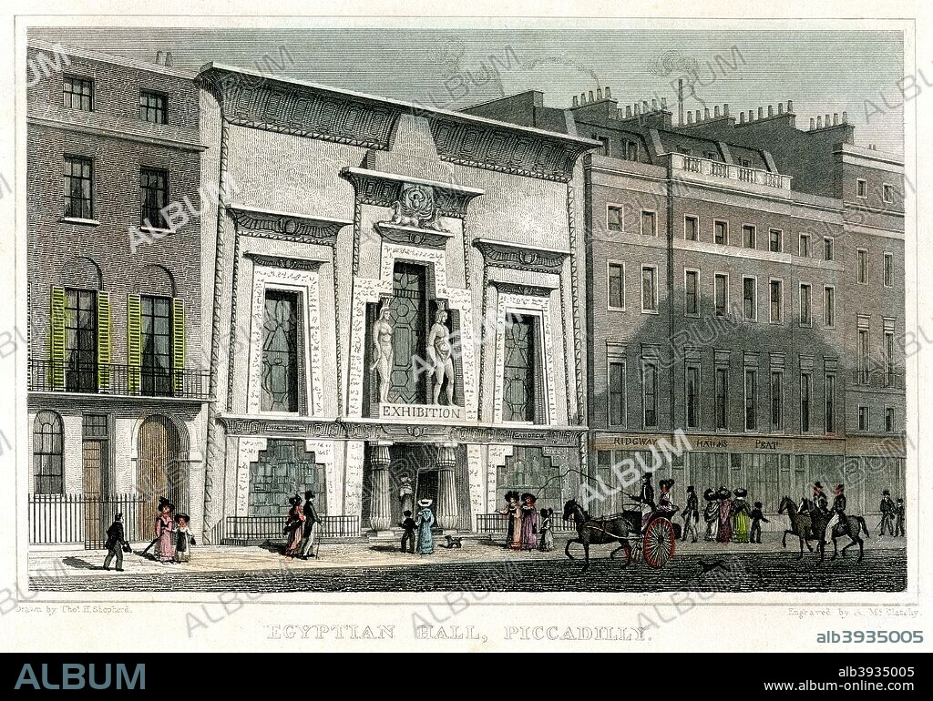 Egyptian Hall, Piccadilly, London, 1828.