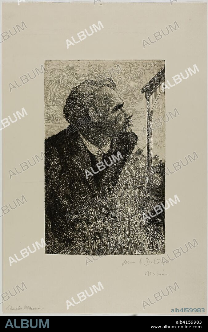 Portrait of François Claudius Ravachol. Charles Maurin; French, 1856-1914. Date: 1892-1894. Dimensions: 220 × 137 mm (image/plate); 351 × 230 mm (sheet). Etching on cream wove paper. Origin: France.