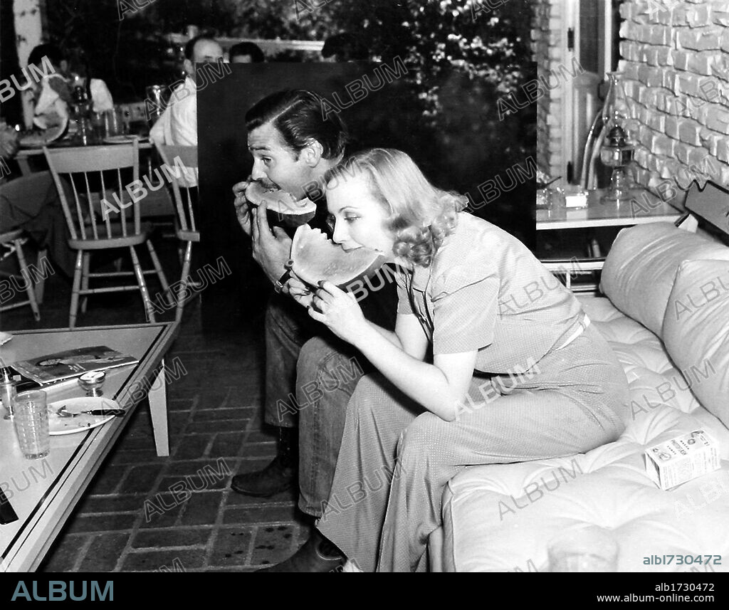 CAROLE LOMBARD et CLARK GABLE.