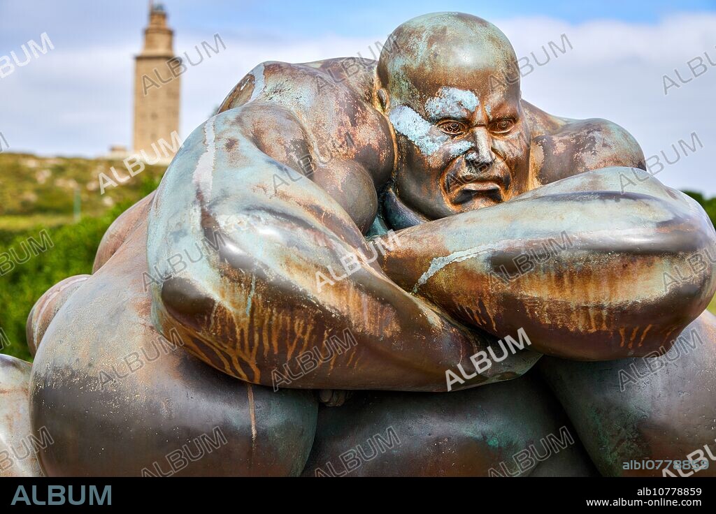 "Caronte", "The Guardian", Ramón Conde, Tower of Hercules, Roman lighthouse, A Coruña, Galicia, Spain.