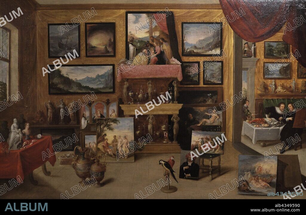 Frans Francken II (1581-1642). Pintor flamenco. Gabinete del coleccionista, hacia 1630. Museo de Bellas Artes. La Coruña. Galicia. España.