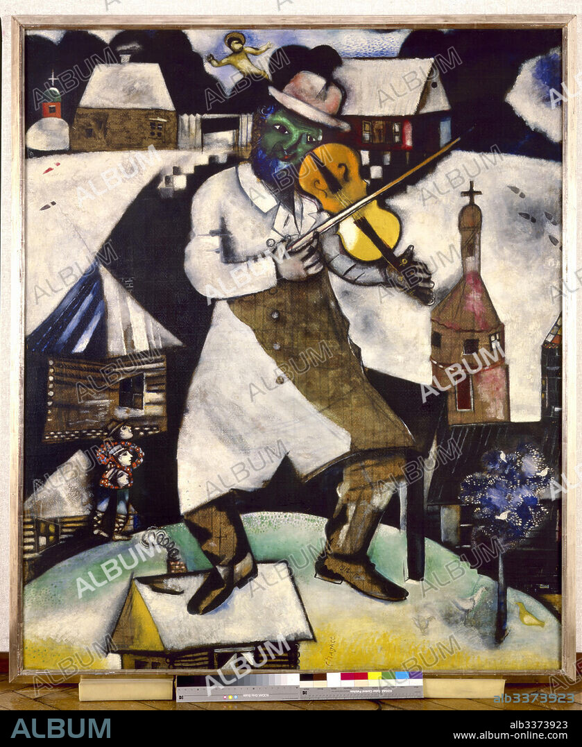 MARC CHAGALL. The Fiddler (Le violoniste).