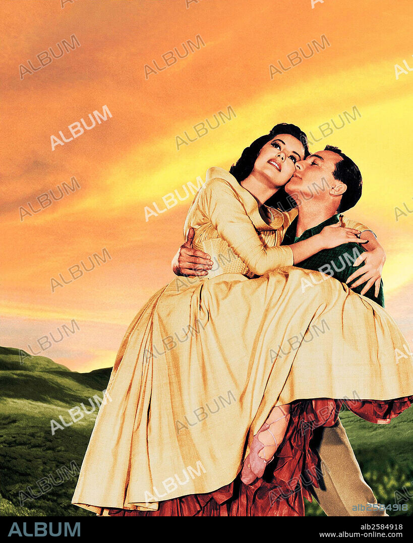 CYD CHARISSE and GENE KELLY in BRIGADOON, 1954, directed by VINCENTE MINNELLI. Copyright M.G.M.
