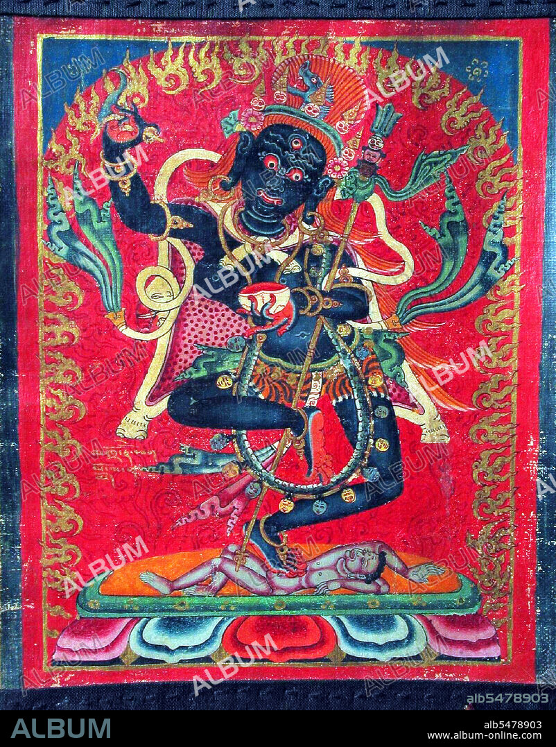 Vajrayogini (Sanskrit: Vajrayogini; Tibetan: Dorje Naljorma, Wylie: Rdo rje rnal byor ma) is the Vajra yogini, literally 'the diamond female yogi'. She is a Highest Yoga Tantra Yidam, and her practice includes methods for preventing ordinary death, intermediate state (bardo) and rebirth (by transforming them into paths to enlightenment), and for transforming all mundane daily experiences into higher spiritual paths. Vajrayogini is a generic female yidam and although she is sometimes visualized as simply Vajrayogini, in a collection of her sadhanas she is visualized in an alternate form in over two thirds of the practices. Her other forms include Vajravarahi (Tibetan: Dorje Pakmo, Wylie: rdo-rje phag-mo; English: the Vajra Sow) and Krodikali (alt. Krodhakali, Kalika, Krodhesvari, Krishna Krodhini, Sanskrit; Tibetan:Troma Nagmo; Wylie:khros ma nag mo; English: 'the Wrathful Lady' or 'the Fierce Black One' ). Vajrayogini is a dakini and a Vajrayana Buddhist meditation deity. As such she is considered to be a female Buddha.