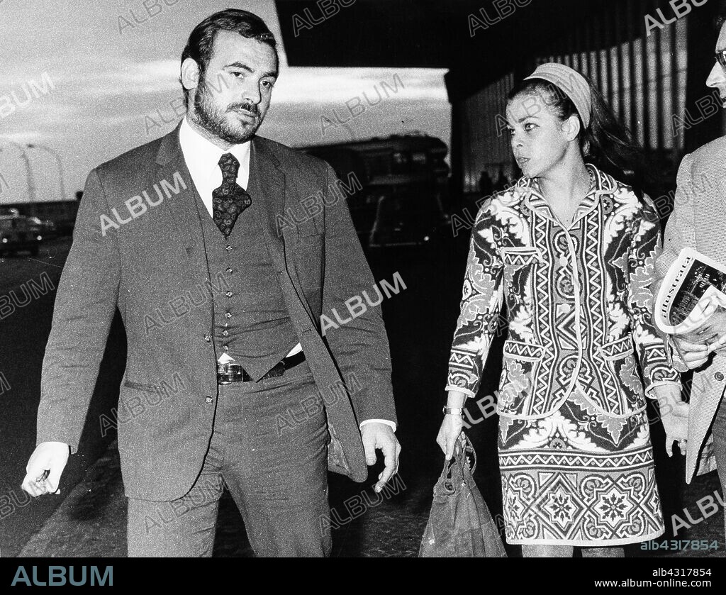 Princess Maria Beatrice Of Savoyand Maurizio Arena. 60s.