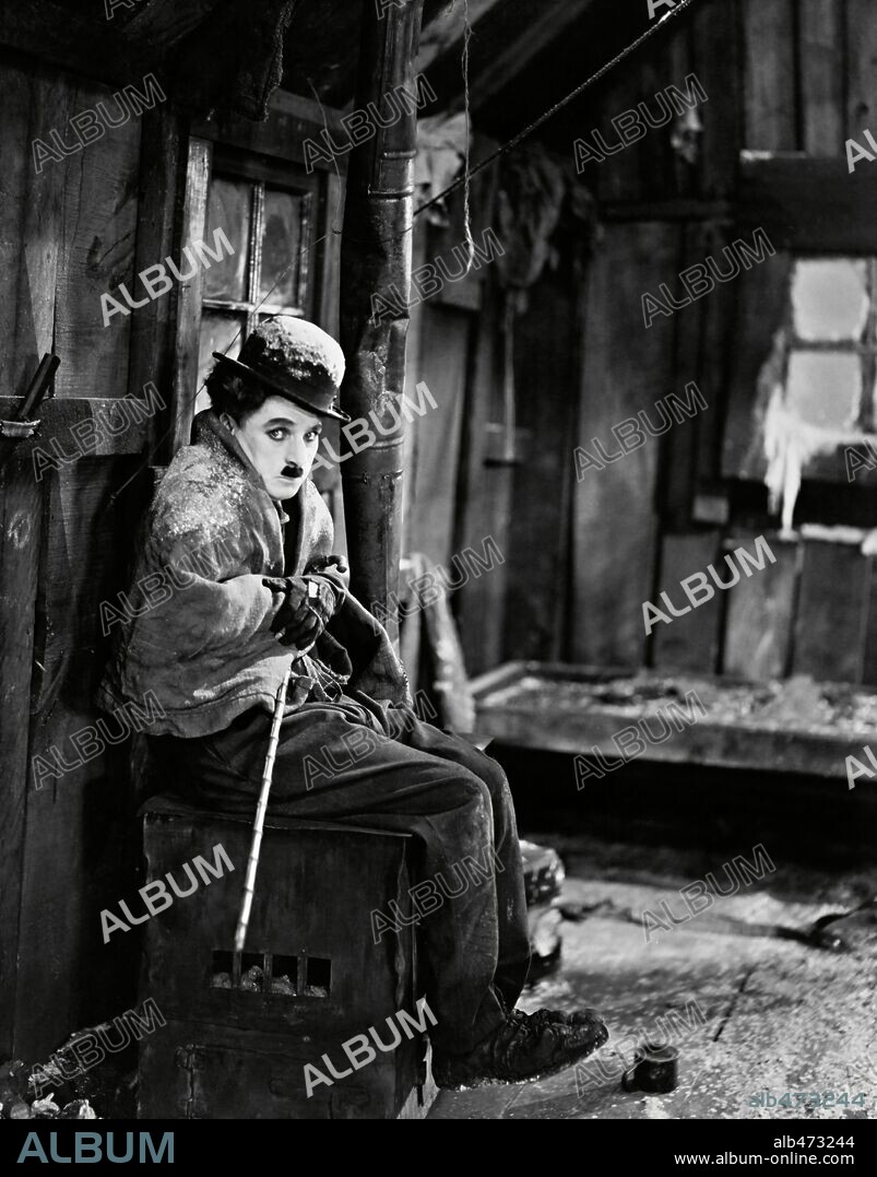 CHARLIE CHAPLIN en LA QUIMERA DEL ORO, 1925 (THE GOLD RUSH), dirigida por CHARLES CHAPLIN. Copyright UNITED ARTISTS.