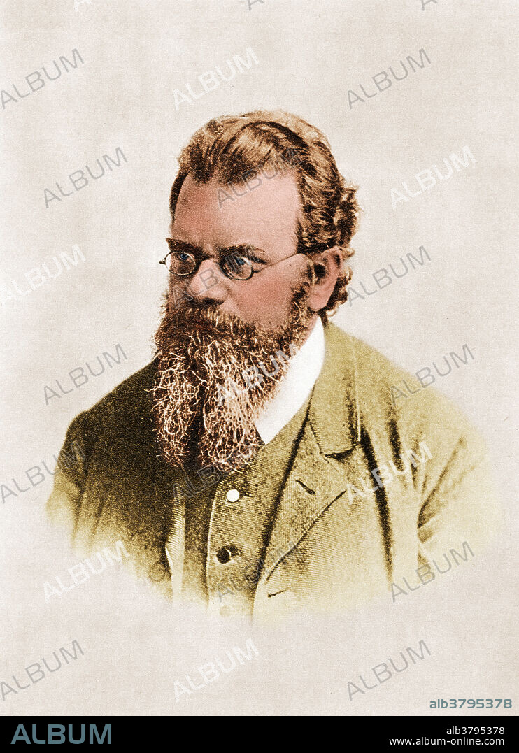 Ludwig Eduard Boltzmann (1844-1906), Austrian physicist whose greatest achievement was in the development of statistical mechanics, which explains and predicts how the properties of atoms (such as mass, charge, and structure) determine the visible properties of matter (such as viscosity, thermal conductivity, and diffusion). His most important scientific contributions were in kinetic theory, including the Maxwell-Boltzmann distribution for molecular speeds in a gas. In addition, Maxwell-Boltzmann statistics and the Boltzmann distribution over energies remain the foundations of classical statistical mechanics. They are applicable to the many phenomena that do not require quantum statistics and provide a remarkable insight into the meaning of temperature. In 1906, while on a summer vacation, he hung himself during an attack of depression.