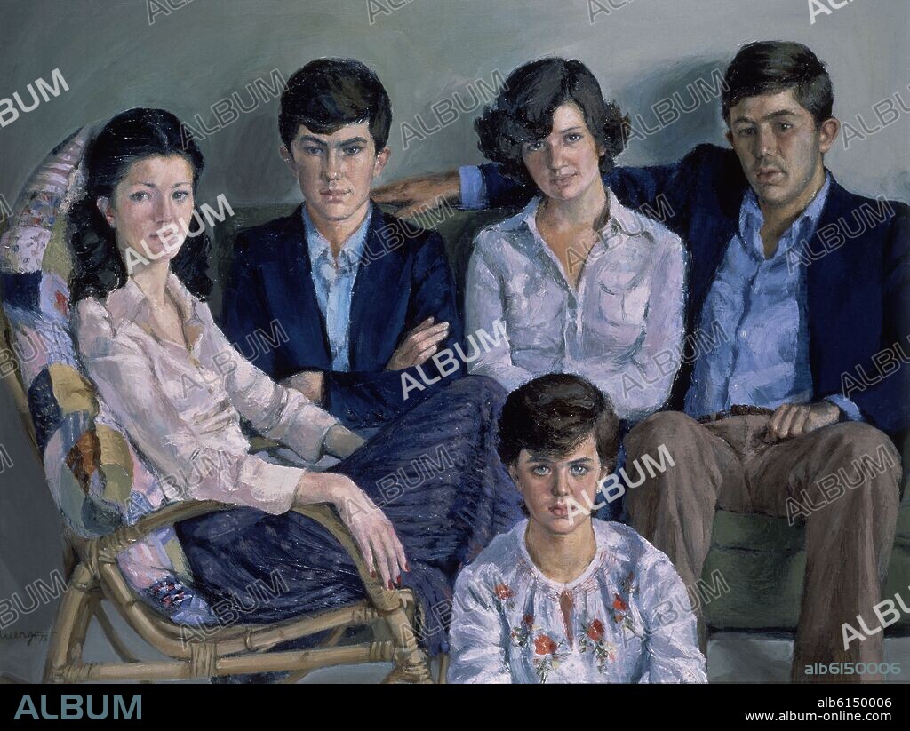 NIEVES LUENGO (PINTORA SIGLO XX). FAMILIA DURAN IRAZUSTA - SIGLO XX.