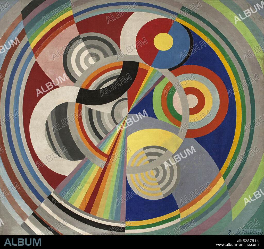 ROBERT DELAUNAY. Rythme n°1, décoration pour le Salon des Tuileries.