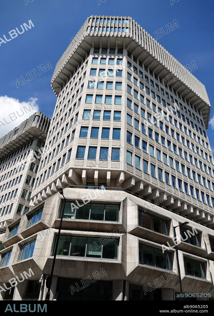 102 Petty France is 'Brutalist' architecture, office block on Petty France in Westminster, London, overlooking St. James's Park, which was designed by Fitzroy Robinson & Partners, with Sir Basil Spence, and completed in 1976. It was well known as the main location for the UK Home Office between 1978 and 2004, when it was known as 50 Queen Anne's Gate; it now houses the Ministry of Justice and Her Majesty's Courts and Tribunals Service.