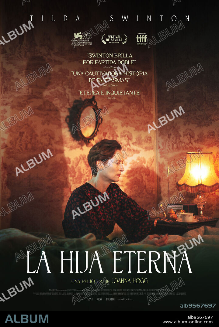 Poster de LA HIJA ETERNA, 2022 (THE ETERNAL DAUGHTER), dirigida por JOANNA HOGG. Copyright BBC FILMS.