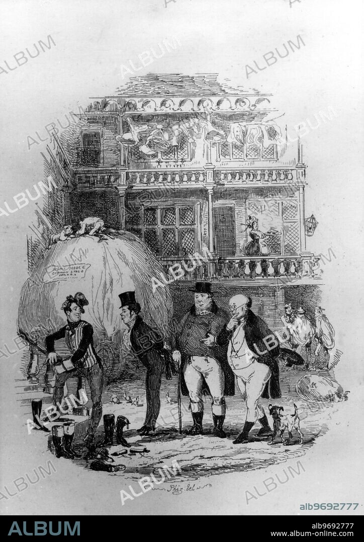 Pickwick Papers by Charles Dickens : First appearance of Mr Samuel Weller.