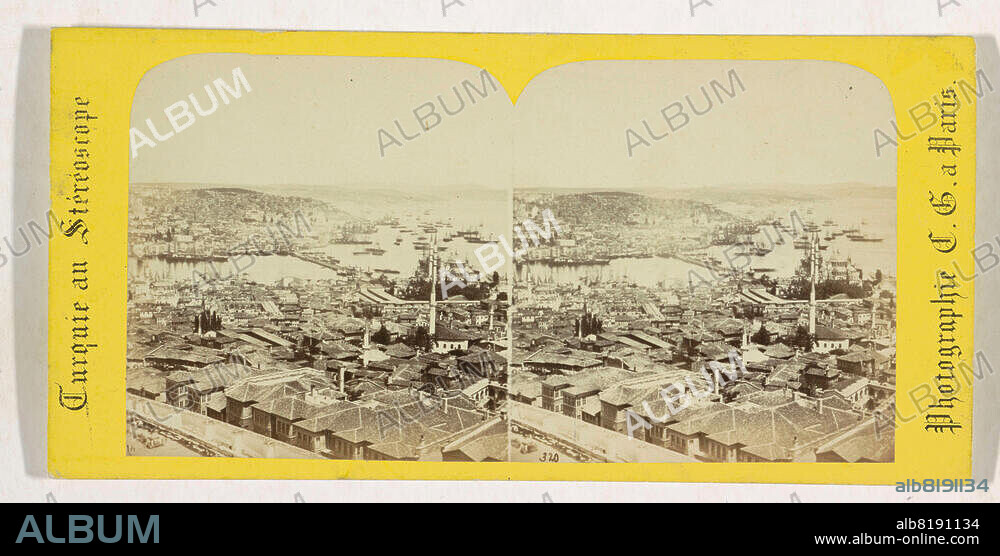 Gaudin, Charles. View of Istanbul, 1861-1870. Stereograph, 17.3 cm x 8.4 cm. Inv. Nr. RP-F-F13178. Amsterdam, Rijksmuseum.