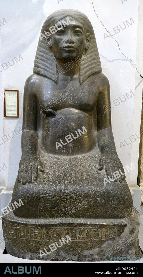 Granite statue of Amenhotep, son of Hapu, was an architect, a priest, a scribe, and a public official, who held a number of offices under Amenhotep III.