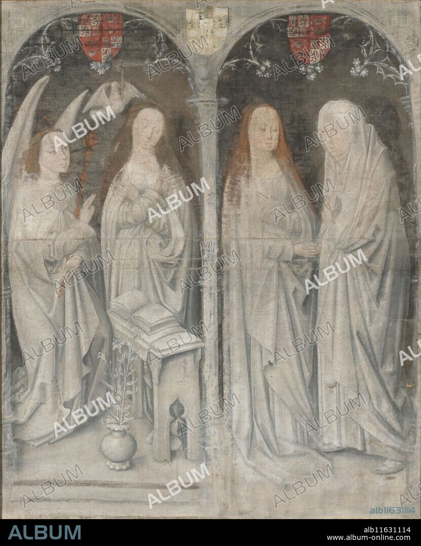 MASTER OF THE LEGEND OF ST. LUCY. Maestro de la Leyenda de Santa Lucía / 'La Anunciación y la Visitación'. 1485 - 1490. Temple sobre sarga, 205 x 167 cm.