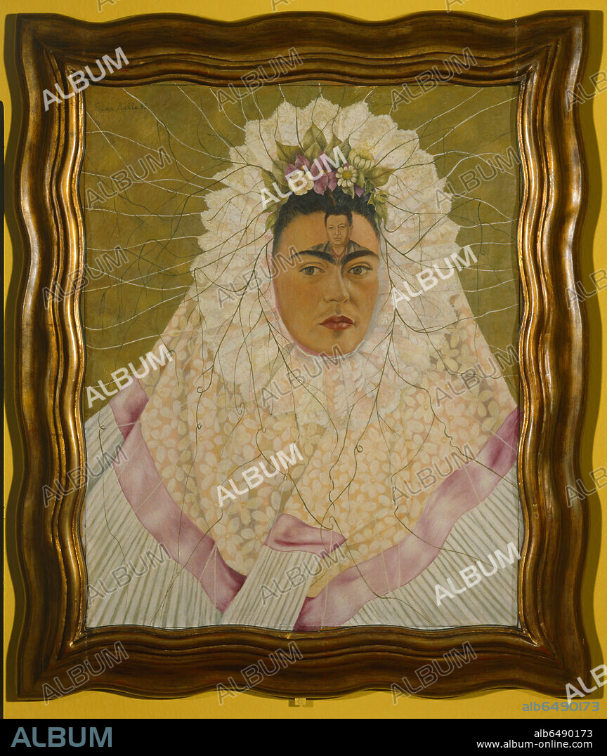 FRIDA KAHLO. Self-Portrait as Tehuana or Diego in My Thoughts, 1943. 
 
The Jacques and Natasha Gelman Collection of the 20th Century Mexican Art and The Vergel Foundation.