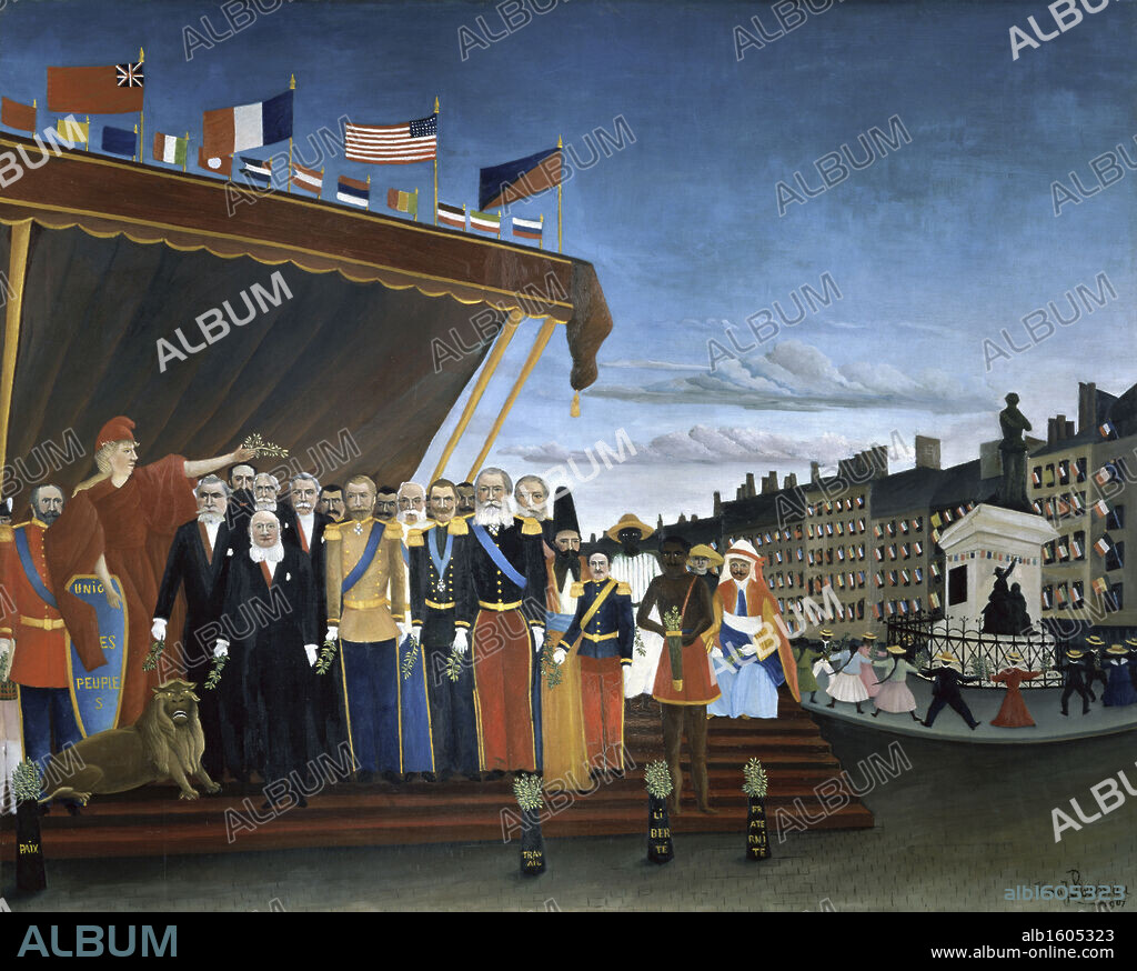 HENRI ROUSSEAU. Delivery of Due Reward   (La Remise du Prix)   Henri  Rousseau (1844-1910/French)   Muse de Picasso, Paris.