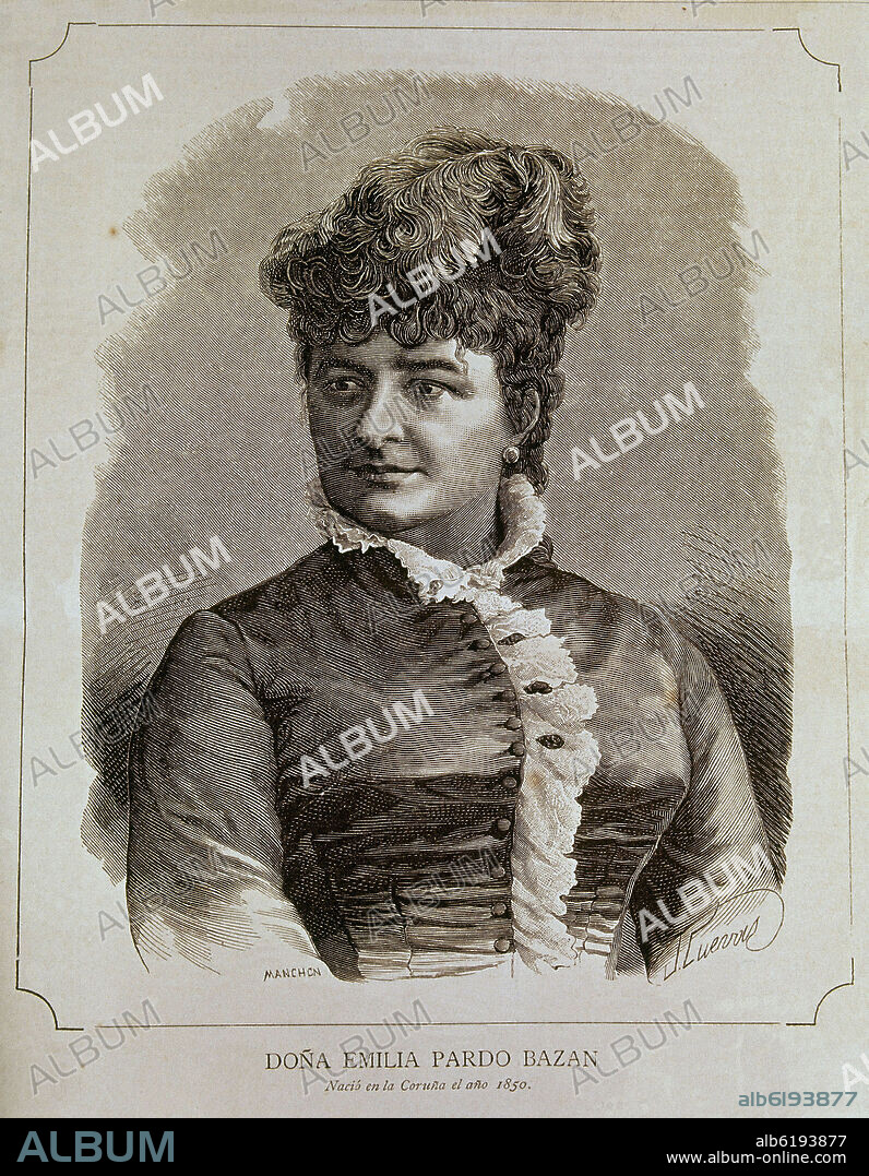 Emilia Pardo Bazán (1851-1921), Spanish novelist.