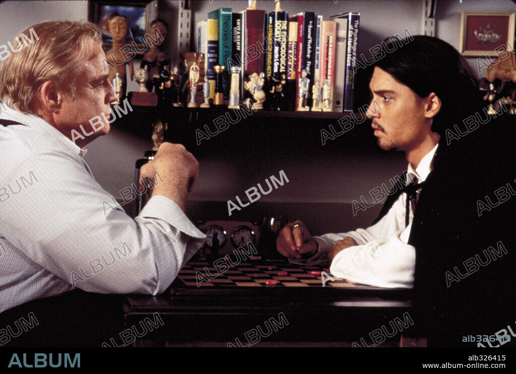 JOHNNY DEPP und MARLON BRANDO in DON JUAN DEMARCO, 1994, unter der Regie von JEREMY LEVEN. Copyright NEW LINE CINEMA / MORTON, MERRICK.