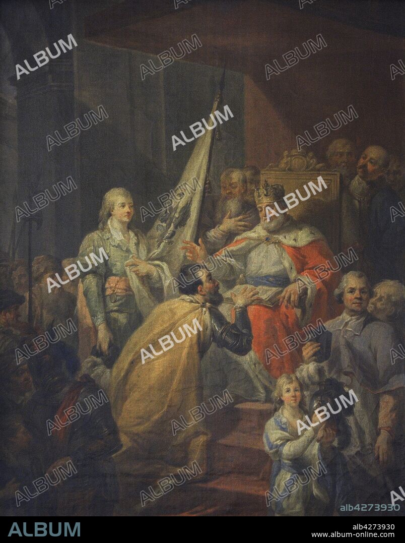 Marcello Bacciarelli (1731-1818). Italian painter. The Prussian Homage, 1796. Oil on canvas. 19th Century Polish Art Gallery (Sukiennice Museum). National Museum of Krakow. Poland.
