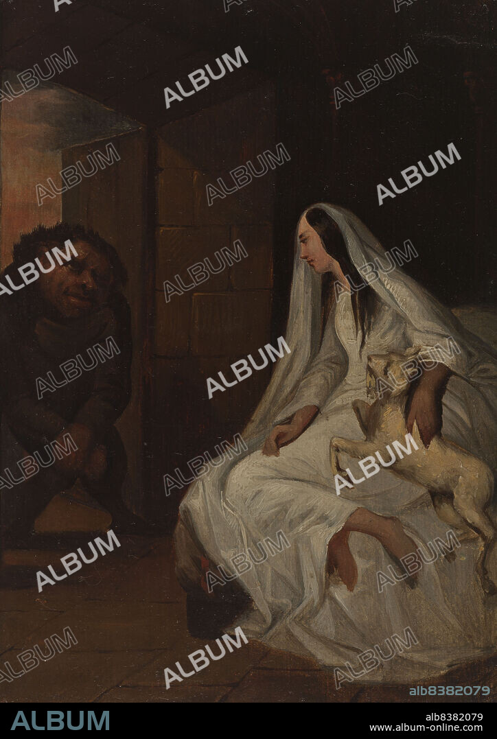 TONY JOHANNOT. Esmeralda and Quasimodo.