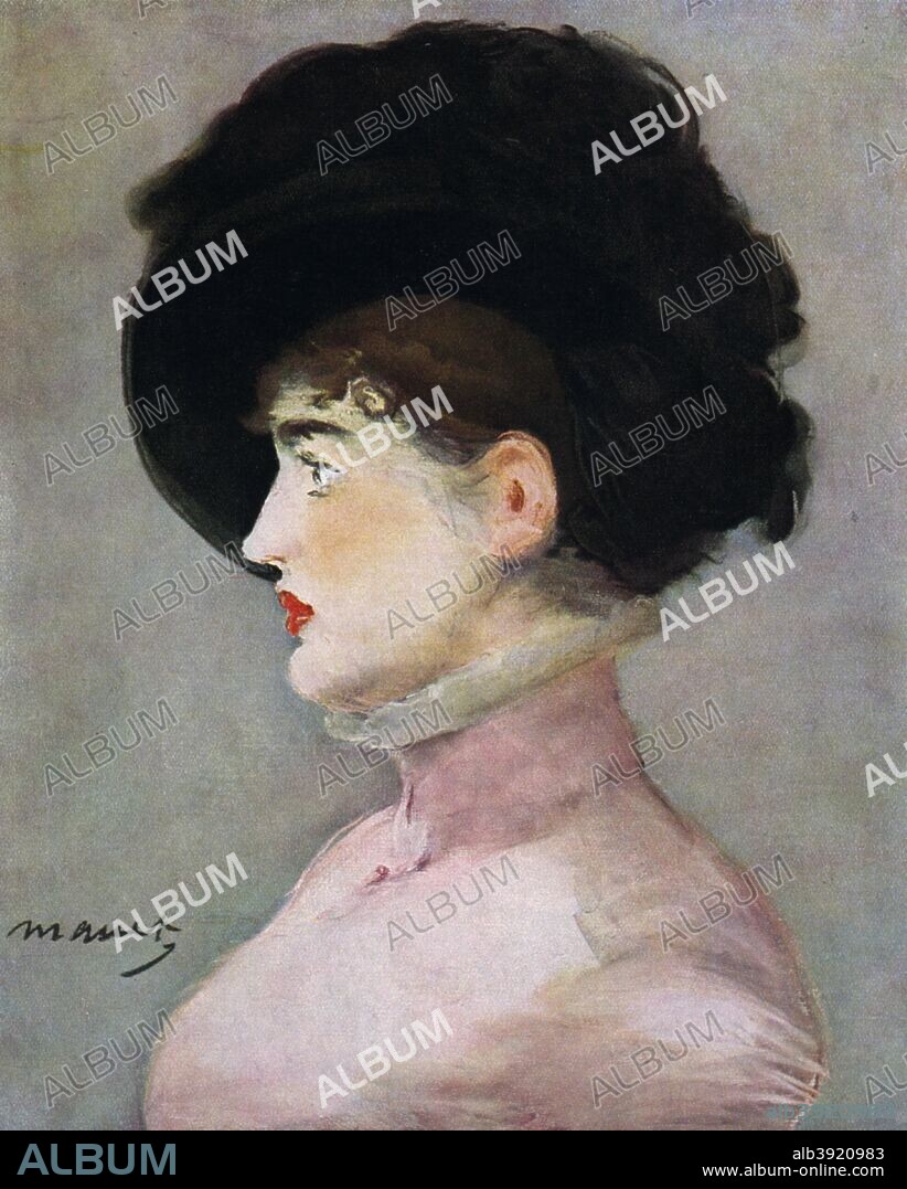 'La Viennoise: Portrait of Irma Brunner', 1882. Found in the collection of the Louvre, Paris, France. Plate taken from Manet, text by Hermann Jedding, published by The Hyperion Press (Milan).