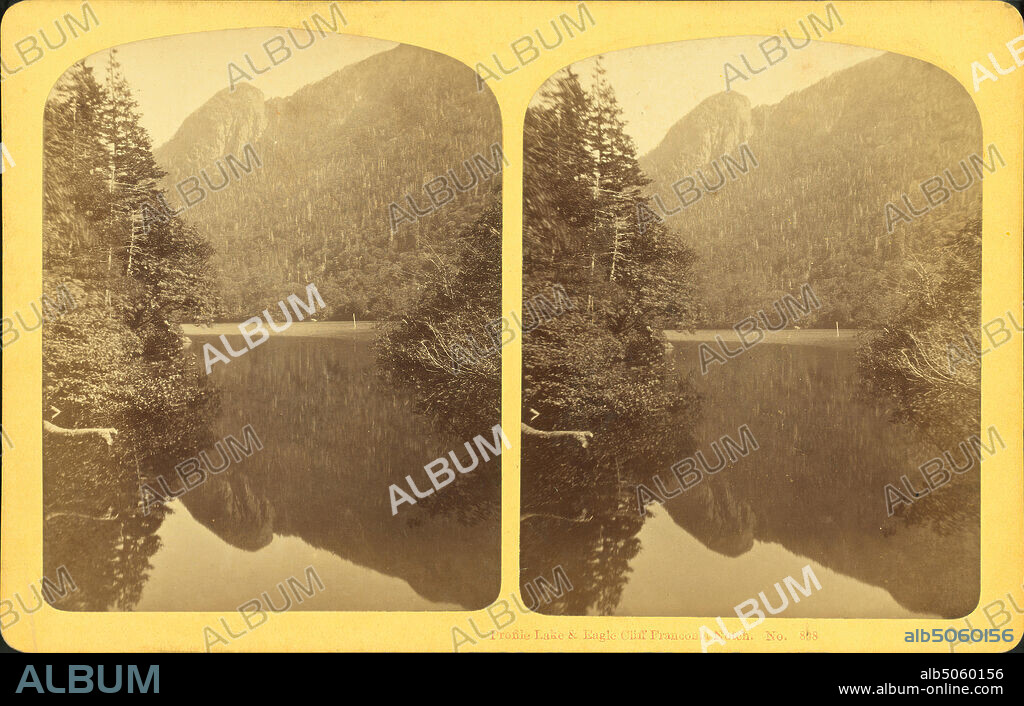 Profile Lake & Eagle Cliff, Franconia Notch., G. H. Aldrich & Co., Canyons, Mountains, Lakes & ponds, New Hampshire, White Mountains (N.H. and Me.