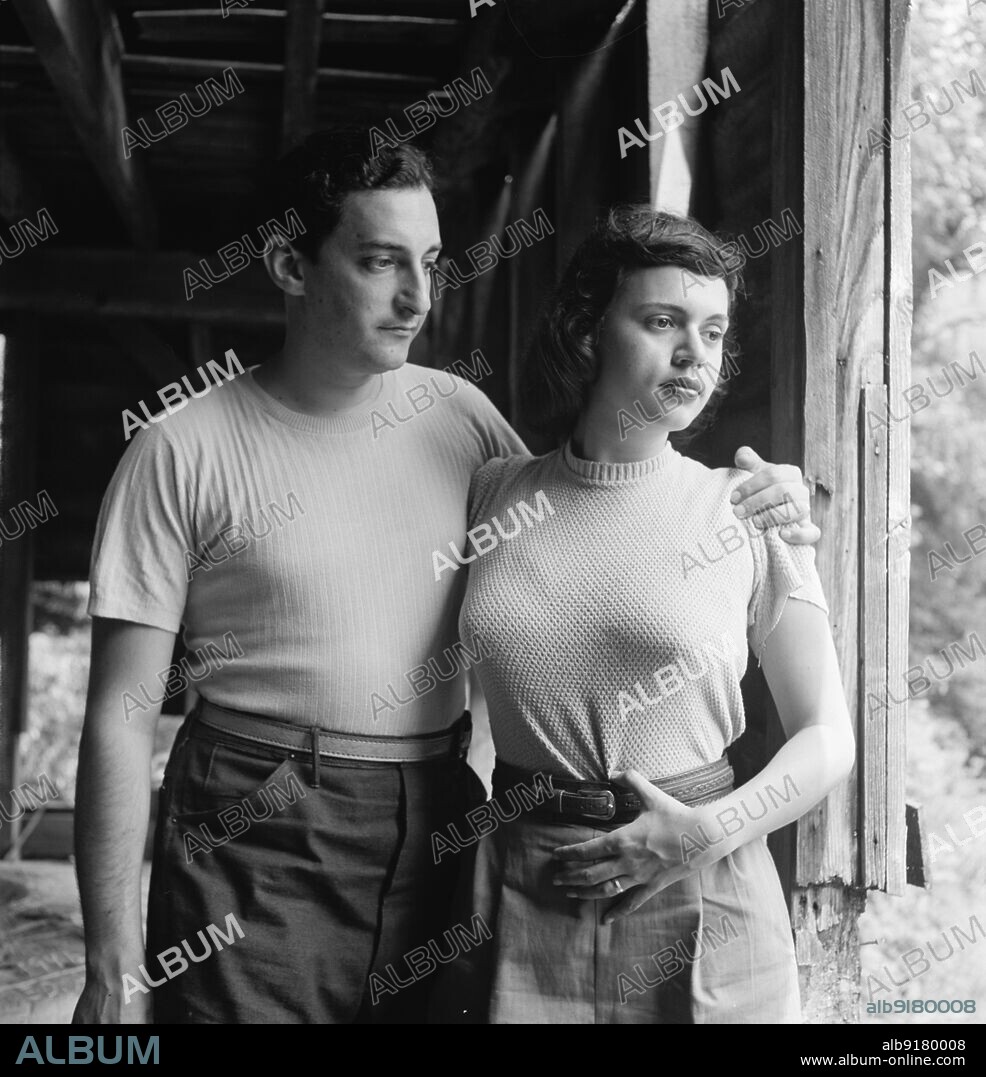 WILLIAM PAUL GOTTLIEB. Portrait of Herb Abramson and Miriam Abramson, Flatbrookville, N.J., ca. 1947.