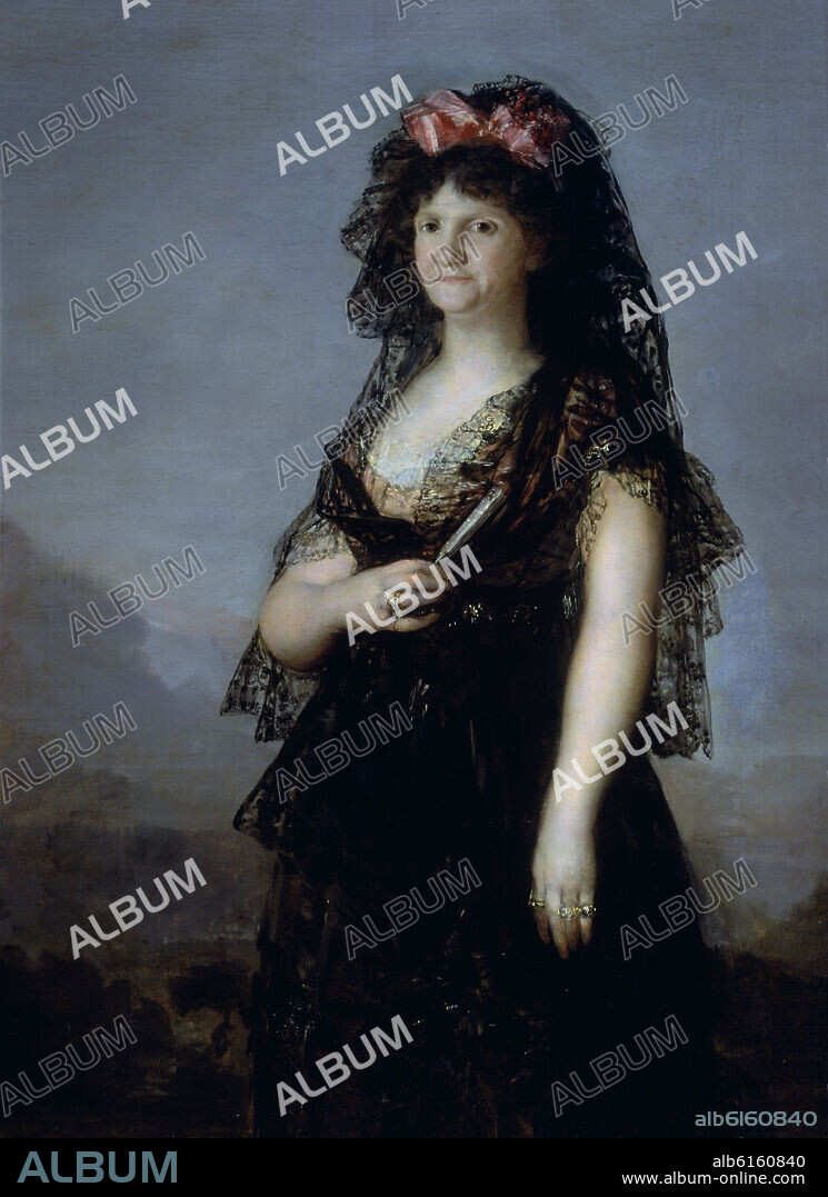 FRANCISCO GOYA Y LUCIENTES DE (1746-1828). MARIA LUISA CON MANTILLA NEGRA - DETALLE.