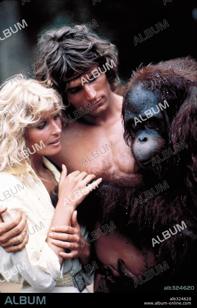 BO DEREK and MILES O'KEEFE in TARZAN, THE APE MAN, 1981, directed by JOHN DEREK. Copyright M.G.M/UNITED ARTIST.