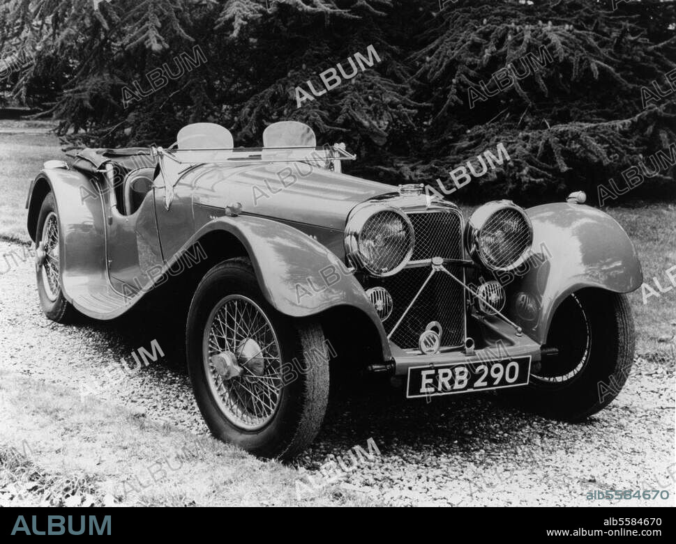 Verkehr / Automobil:. Jaguar. Jaguar SS 100, Baujahr 1936.