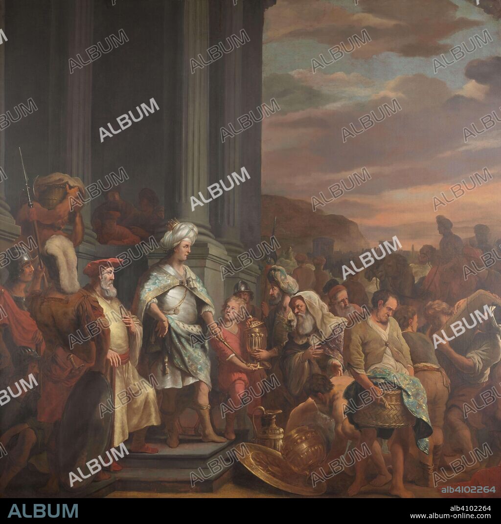 FERDINAND BOL. King Cyrus Handing over the Treasure Looted from the Temple of Jerusalem. Dating: 1655 - 1669. Measurements: h 408 cm × w 409 cm.