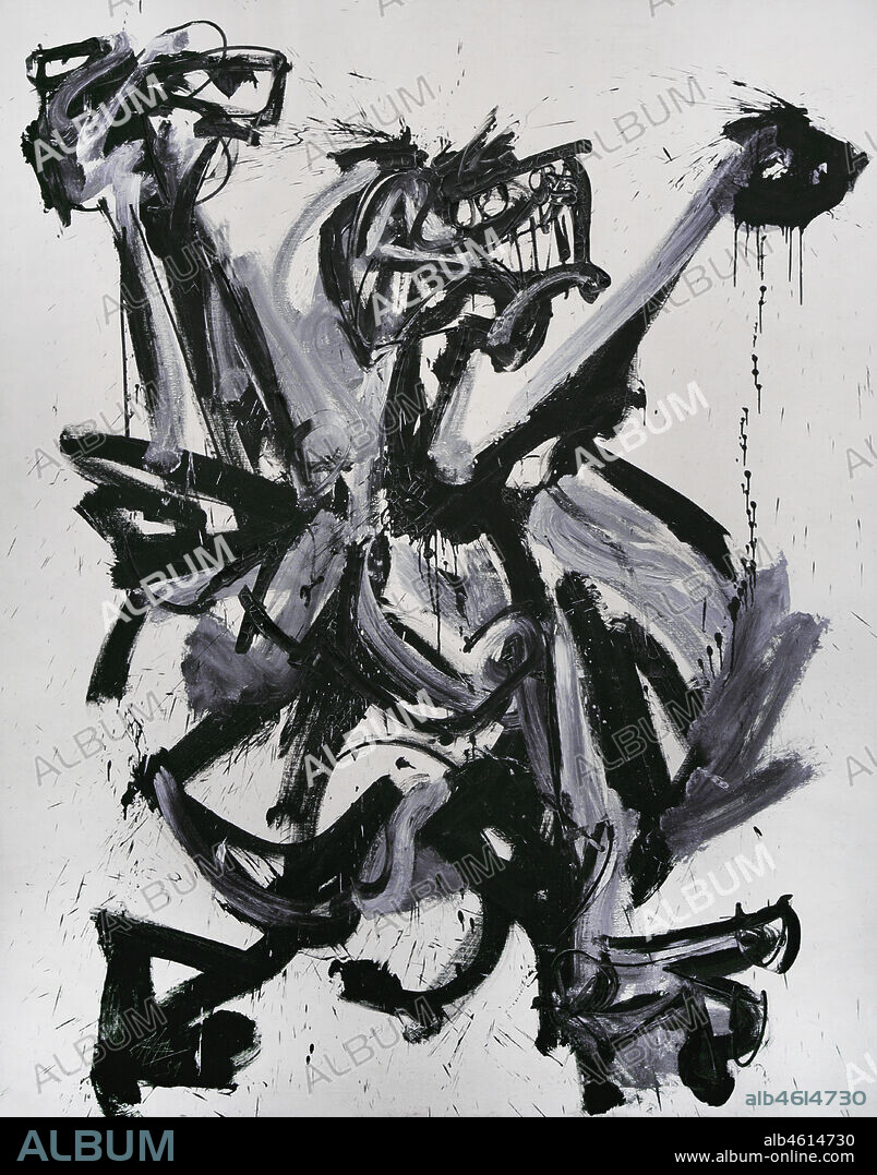 Antonio Saura (Antonio Saura Atarés) (1930-1998). Artista español. Grito nº 7, 1959. Oleo sobre lienzo, 250 x 200 cm. Museo Nacional Centro de Arte Reina Sofía. Madrid. España.